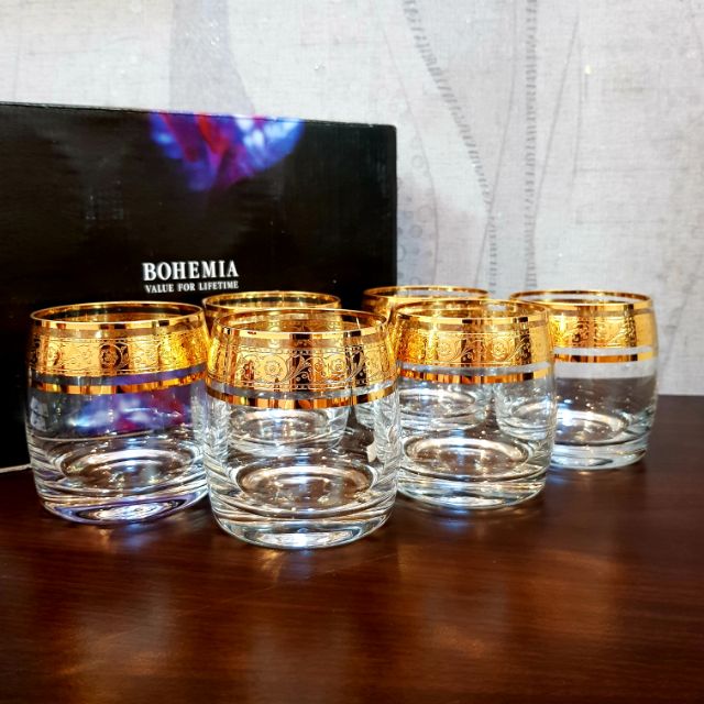 quà tặng cốc thủy tinh Bohemia Crystalite 230ml