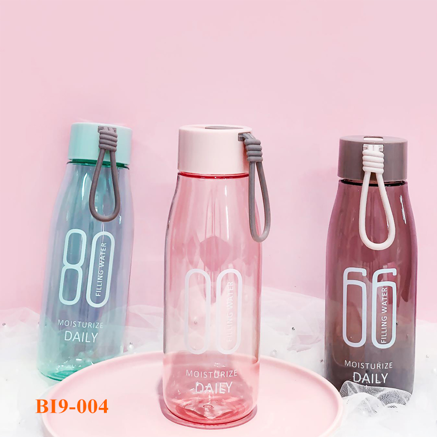 Bình nước nhựa 004 đa dạng màu sắc đẹp cho khách hàng lựa chọn